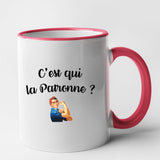 Mug C'est qui la patronne Rouge