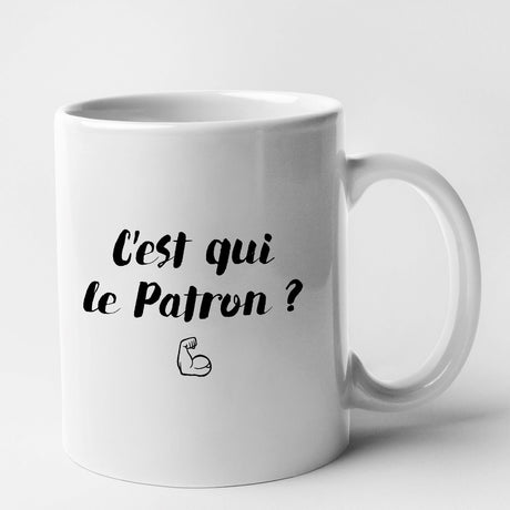 Mug C'est qui le patron Blanc