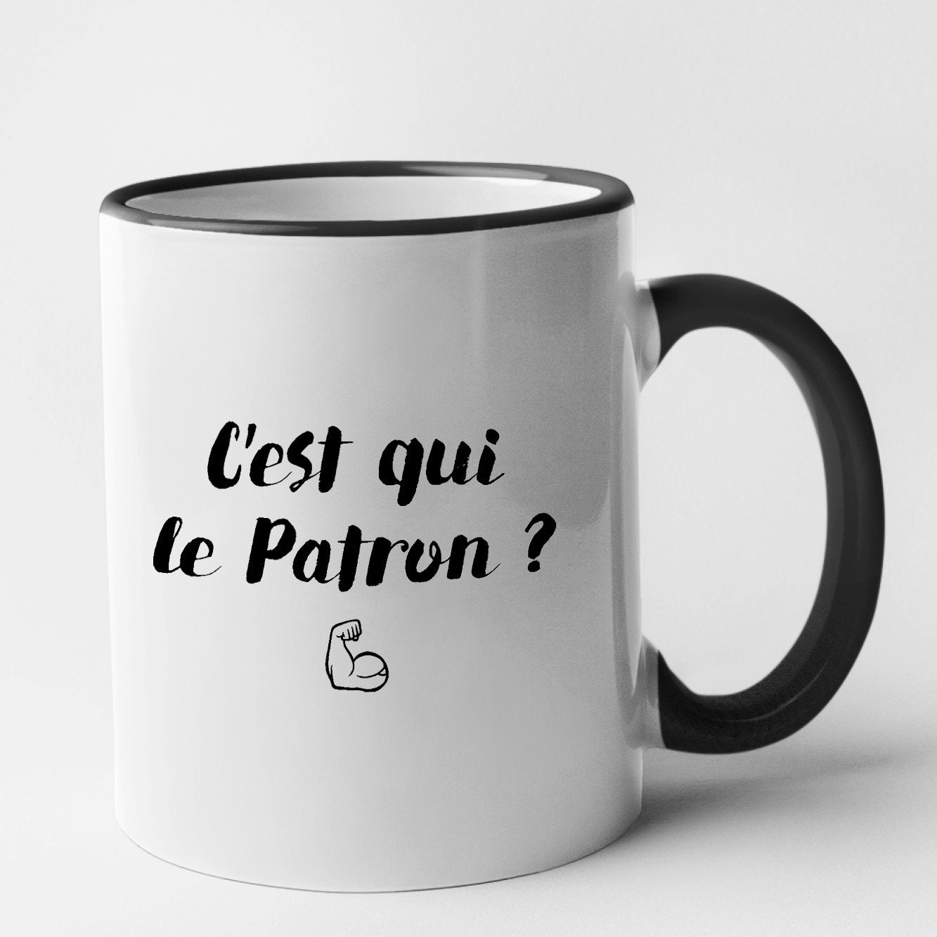 Mug C'est qui le patron Noir