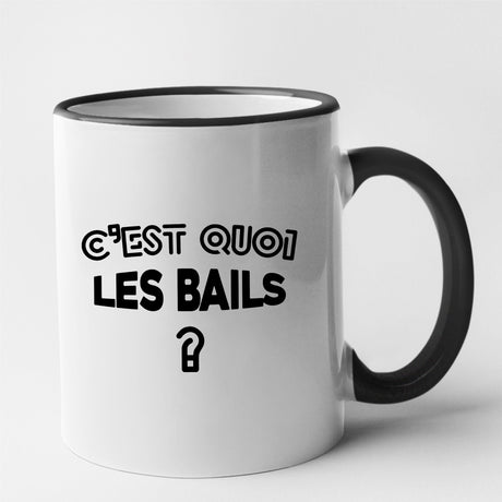 Mug C'est quoi les bails Noir