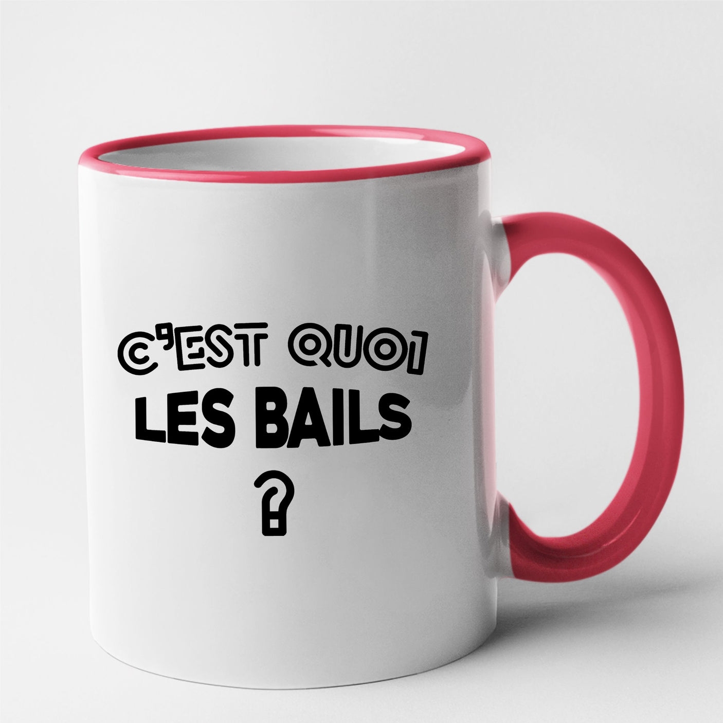 Mug C'est quoi les bails Rouge