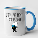 Mug C'est vraiment trop injuste Bleu