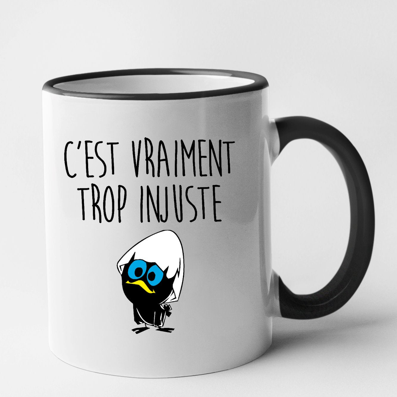 Mug C'est vraiment trop injuste Noir