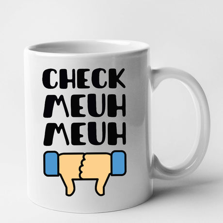 Mug Check meuh meuh Blanc