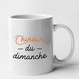 Mug Chineur du dimanche Blanc