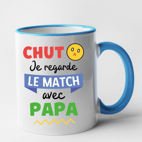 Mug Chut je regarde le match avec papa Bleu