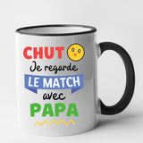 Mug Chut je regarde le match avec papa Noir