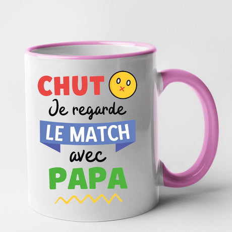 Mug Chut je regarde le match avec papa Rose