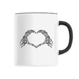 Mug Coeur mains squelette 