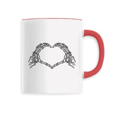 Mug Coeur mains squelette 