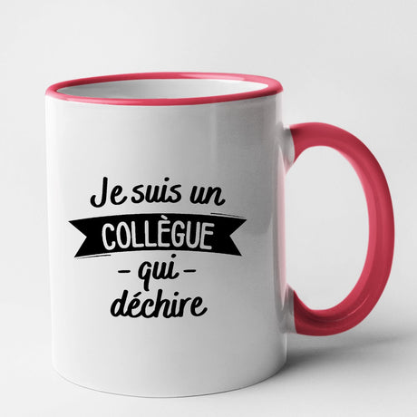 Mug Collègue qui déchire Rouge