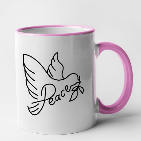 Mug Colombe de la paix Rose