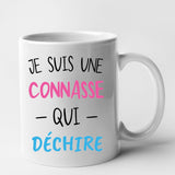 Mug Connasse qui déchire Blanc