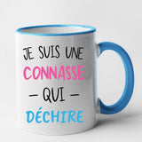 Mug Connasse qui déchire Bleu