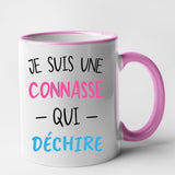 Mug Connasse qui déchire Rose