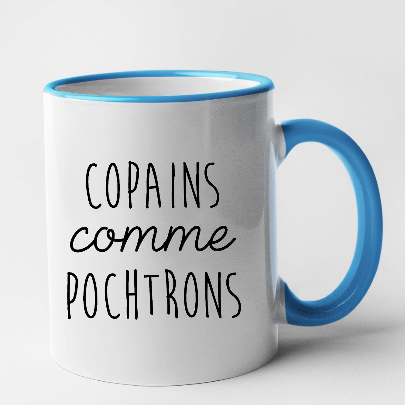 Mug Copains comme pochtrons Bleu