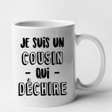 Mug Cousin qui déchire Blanc