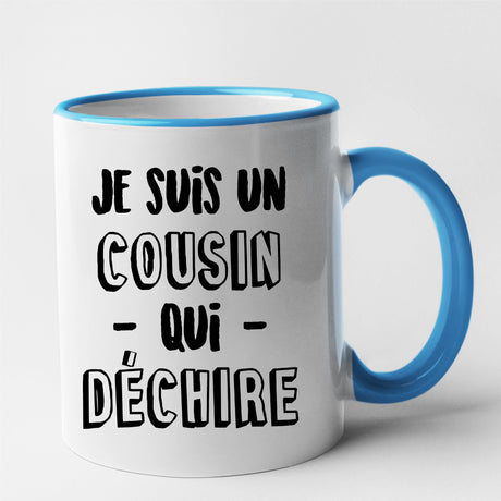 Mug Cousin qui déchire Bleu