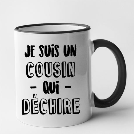 Mug Cousin qui déchire Noir