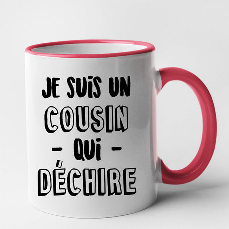 Mug Cousin qui déchire Rouge