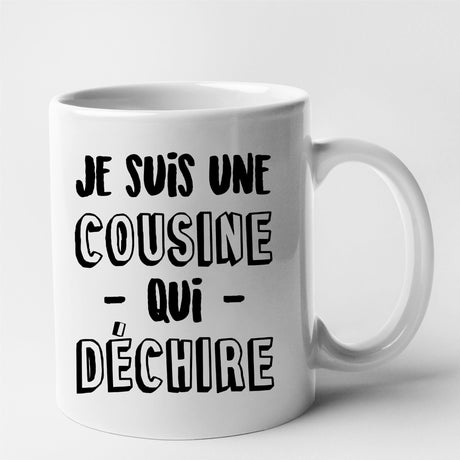 Mug Cousine qui déchire Blanc