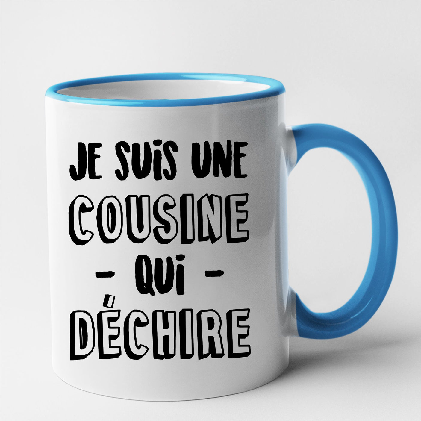 Mug Cousine qui déchire Bleu