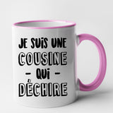 Mug Cousine qui déchire Rose