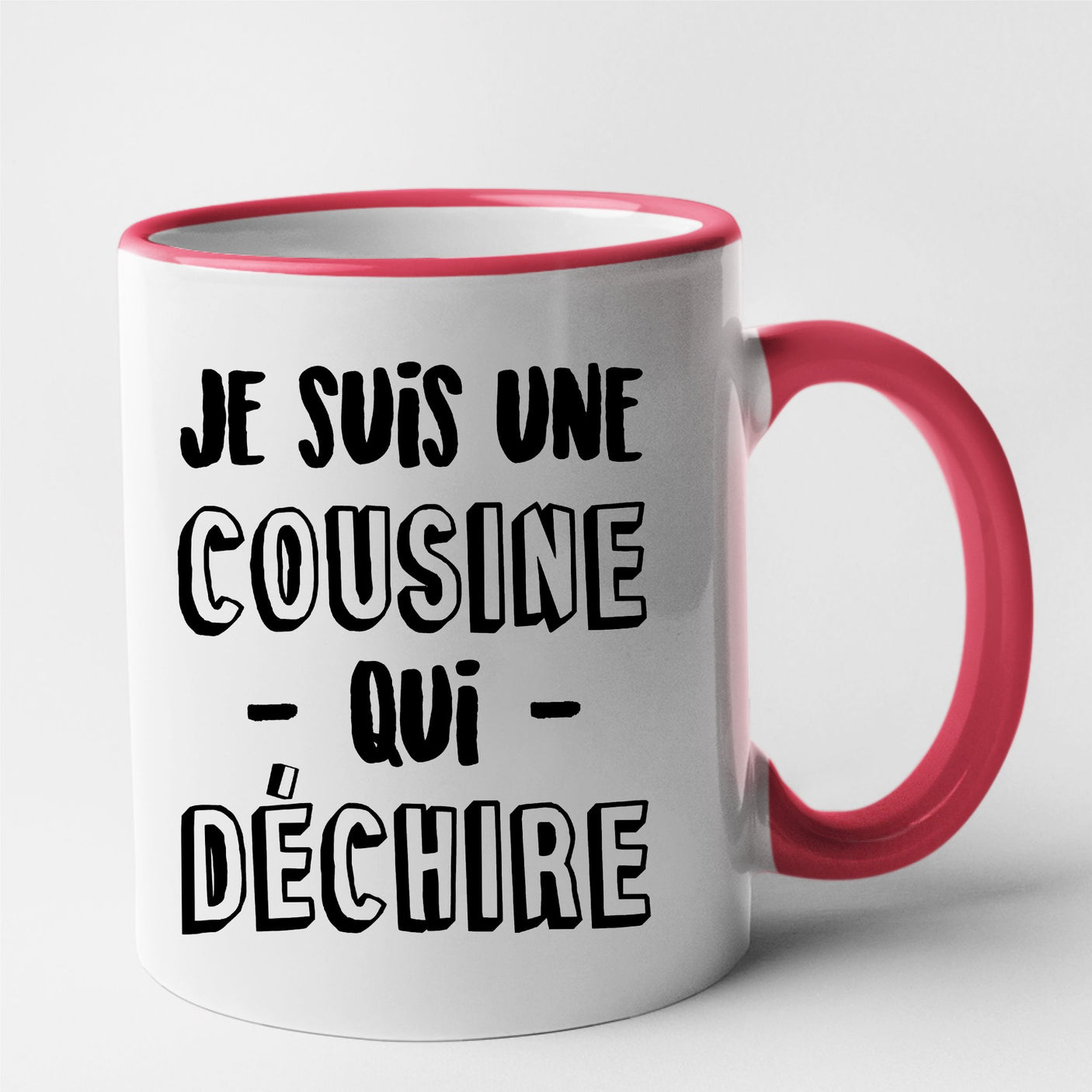 Mug Cousine qui déchire Rouge