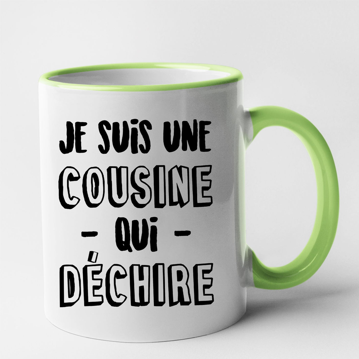 Mug Cousine qui déchire Vert