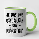 Mug Cousine qui déchire Vert