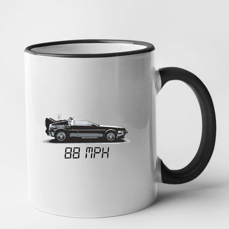 Mug Delorean 88 MPH Noir