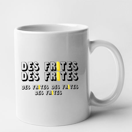 Mug Des frites des frites Blanc