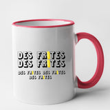 Mug Des frites des frites Rouge