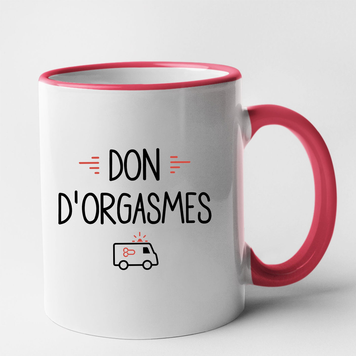 Mug Don d'orgasmes Rouge