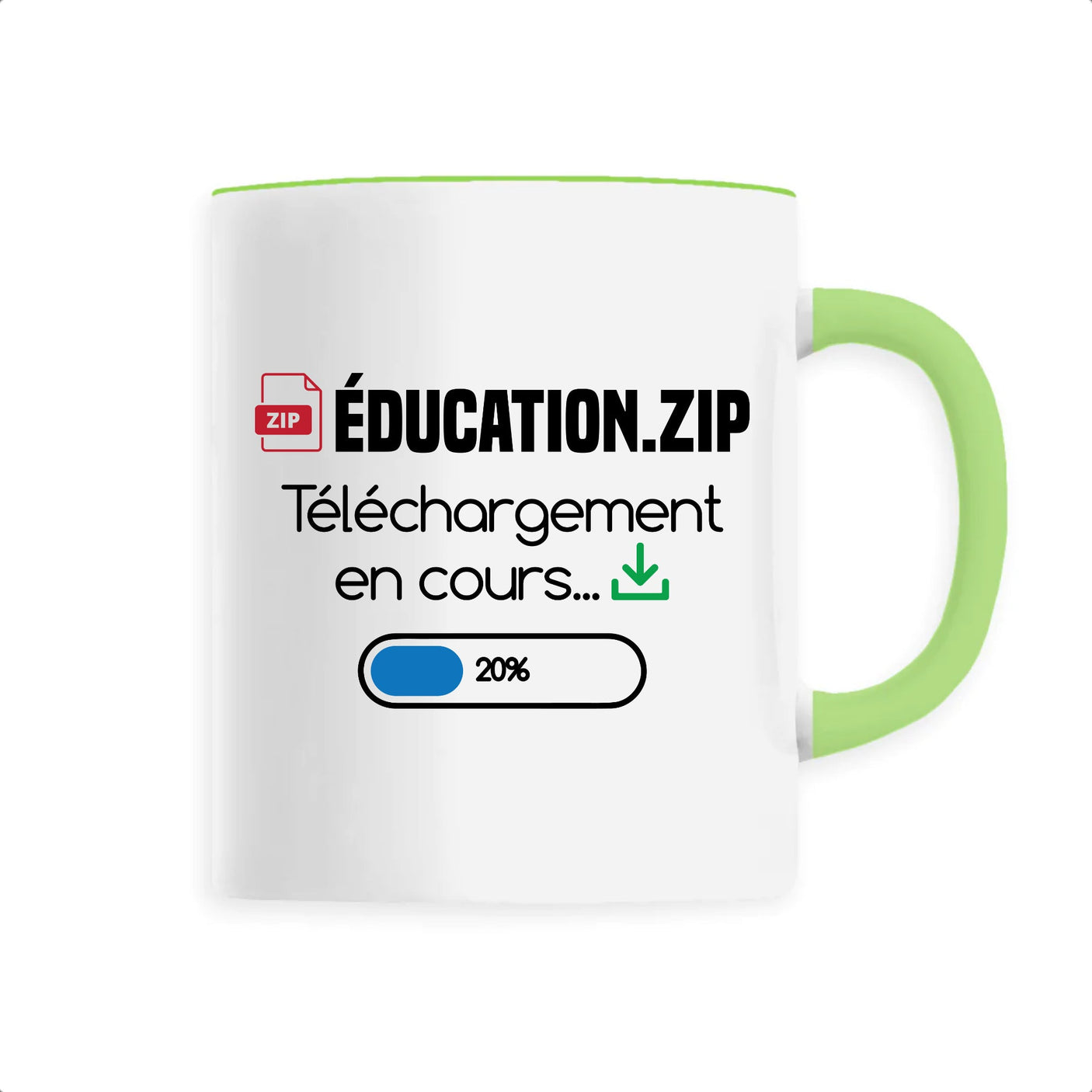 Mug Éducation téléchargement en cours 