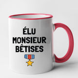 Mug Élu monsieur bêtises Rouge