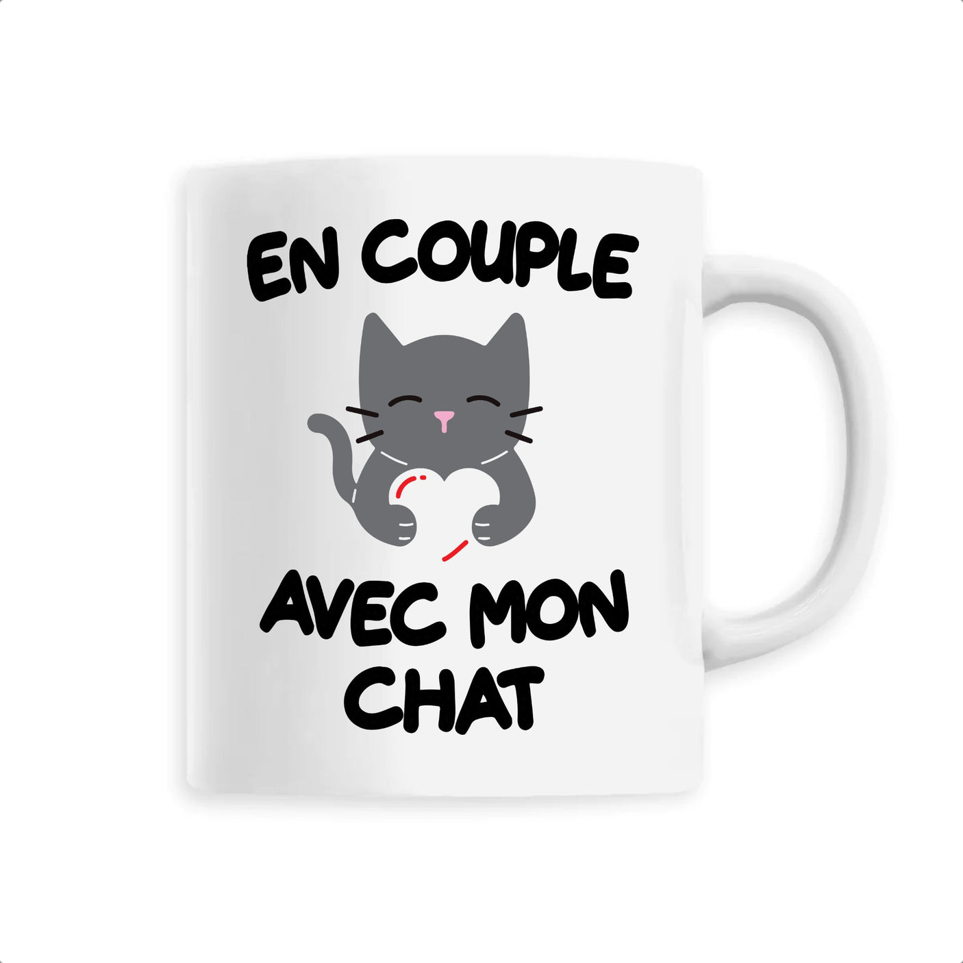 Mug En couple avec mon chat 