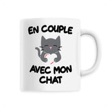 Mug En couple avec mon chat 