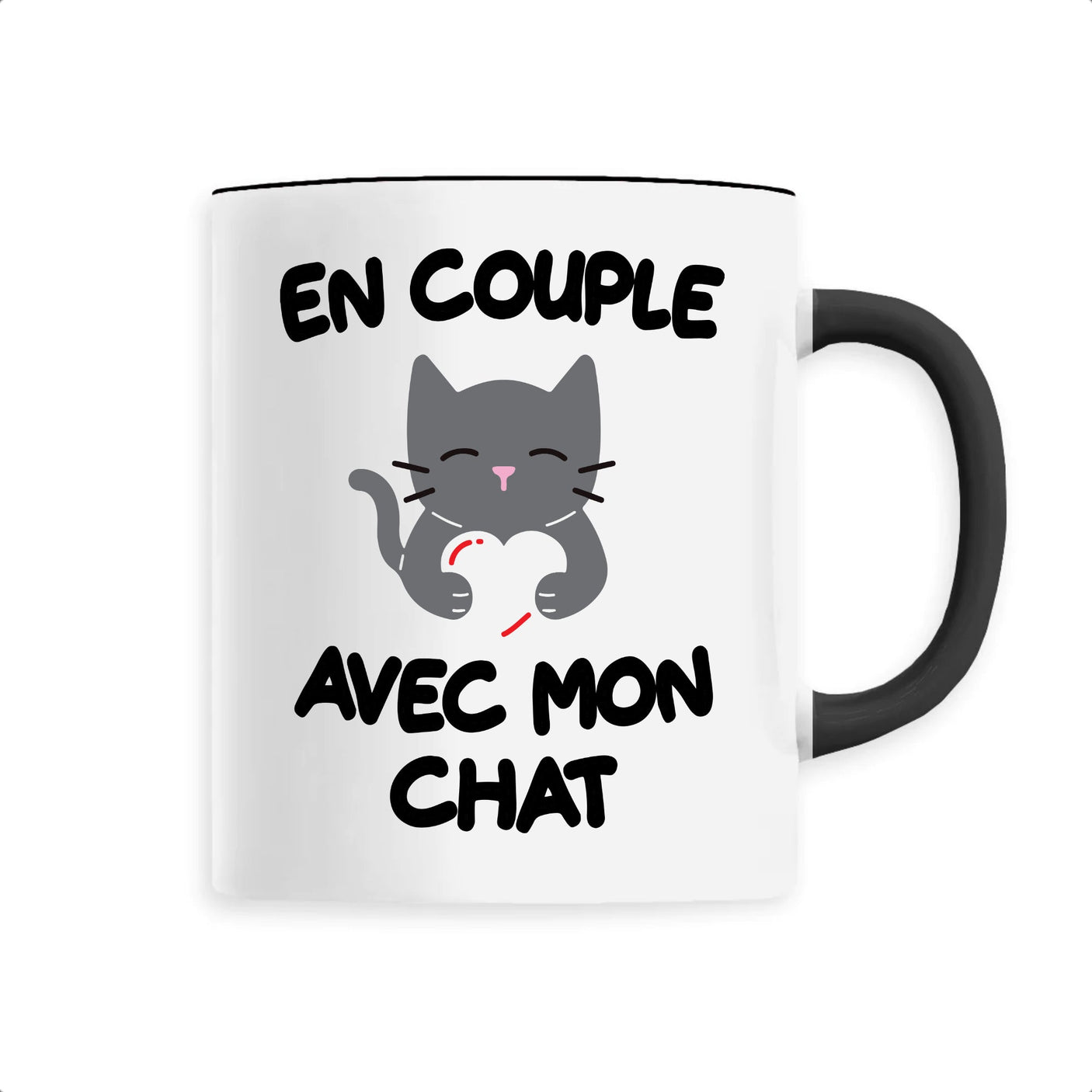 Mug En couple avec mon chat 