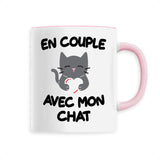 Mug En couple avec mon chat 