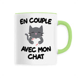 Mug En couple avec mon chat 