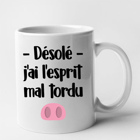 Mug Esprit mal tordu Blanc