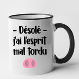 Mug Esprit mal tordu Noir