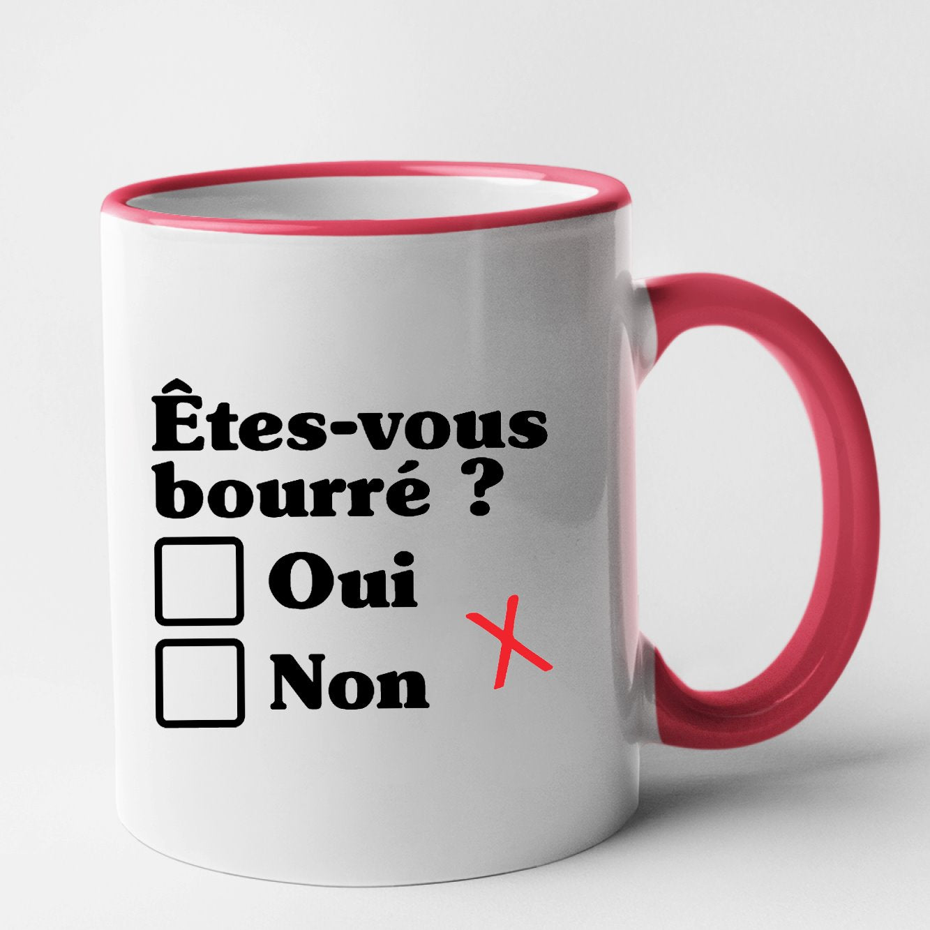 Mug Êtes-vous bourré Rouge