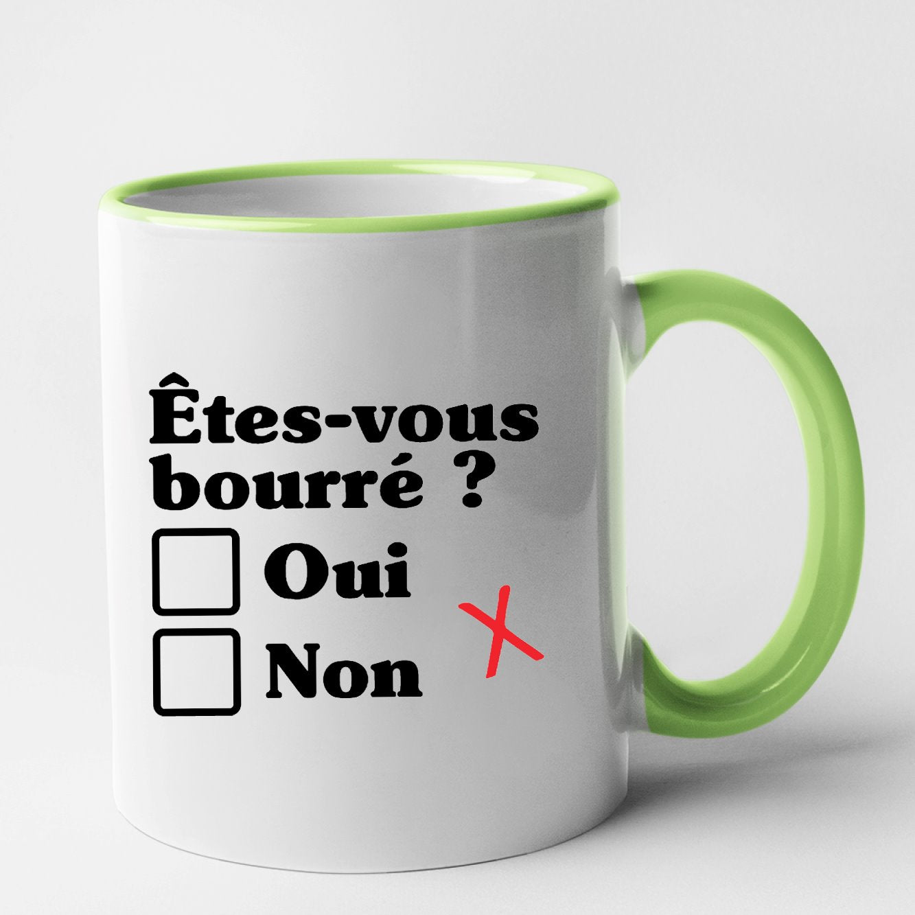 Mug Êtes-vous bourré Vert