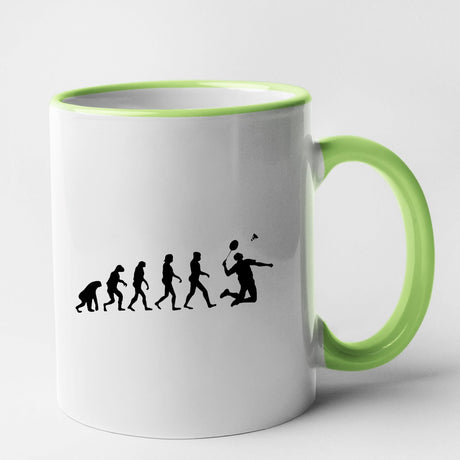 Mug Évolution badminton Vert