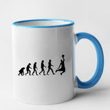 Mug Évolution basket Bleu