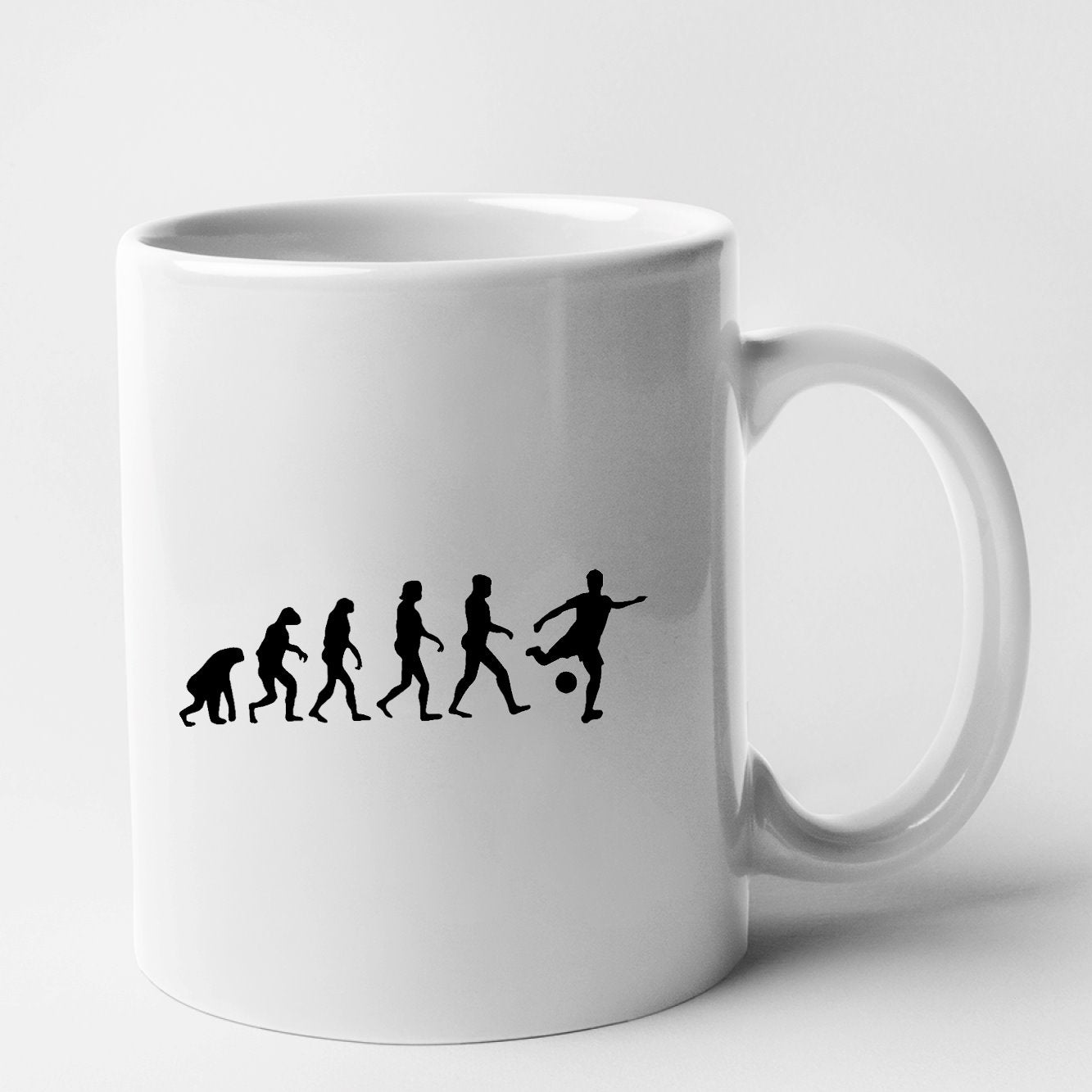 Mug Évolution foot Blanc