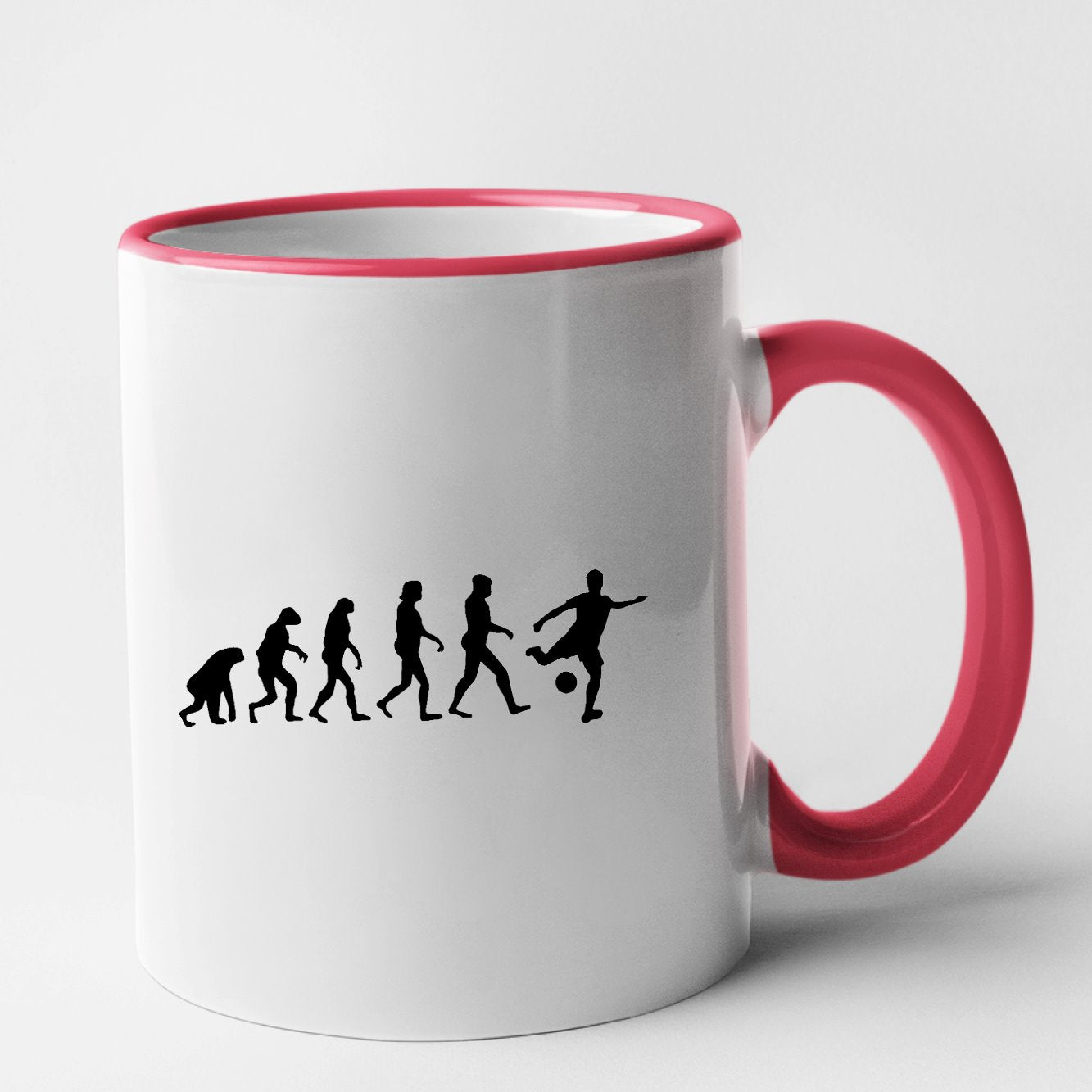 Mug Évolution foot Rouge