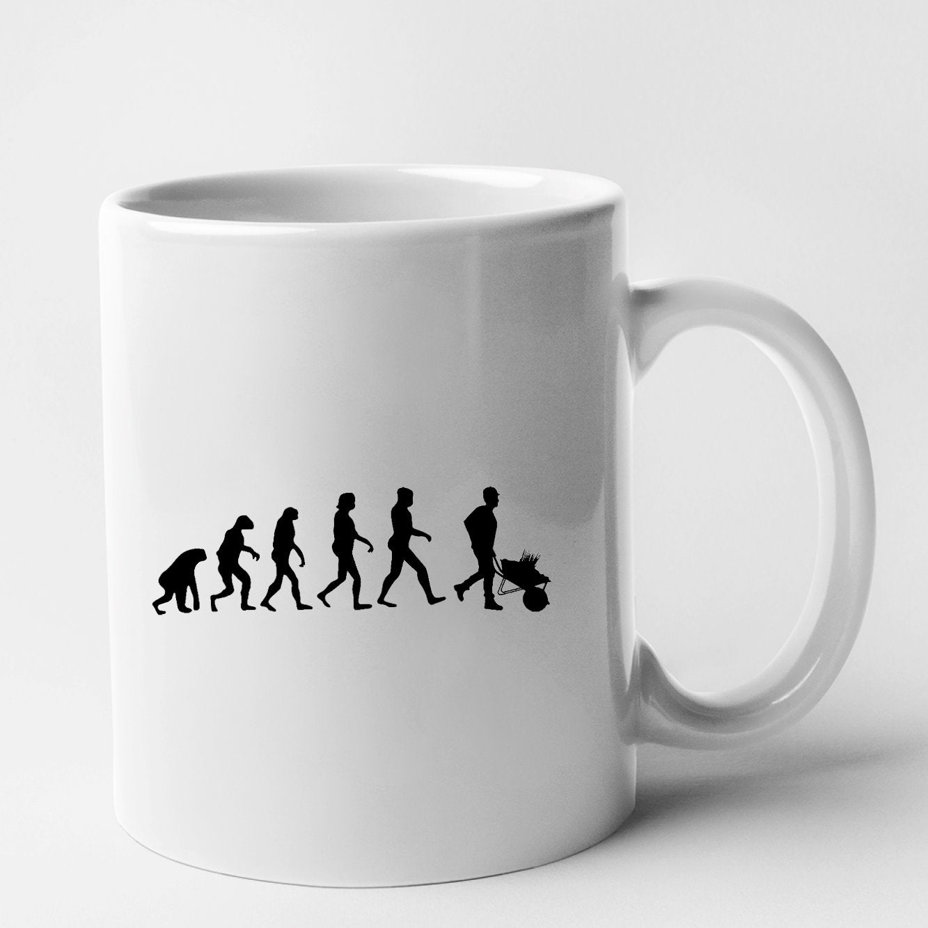 Mug Évolution jardinage Blanc